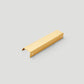 Gold Brass Embedded Edge Pulls for Cabinets and Drawers