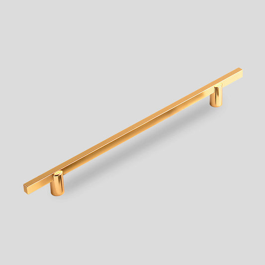 Two-Tone Slim Bar Cabinet Pulls for Wardrobes