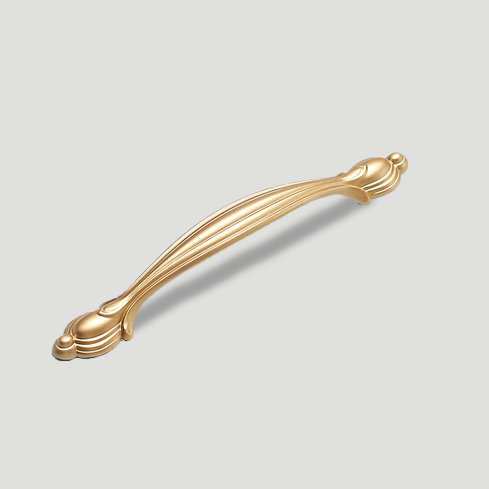 Gold Zinc Alloy Cabinet Handles and Flower Knobs