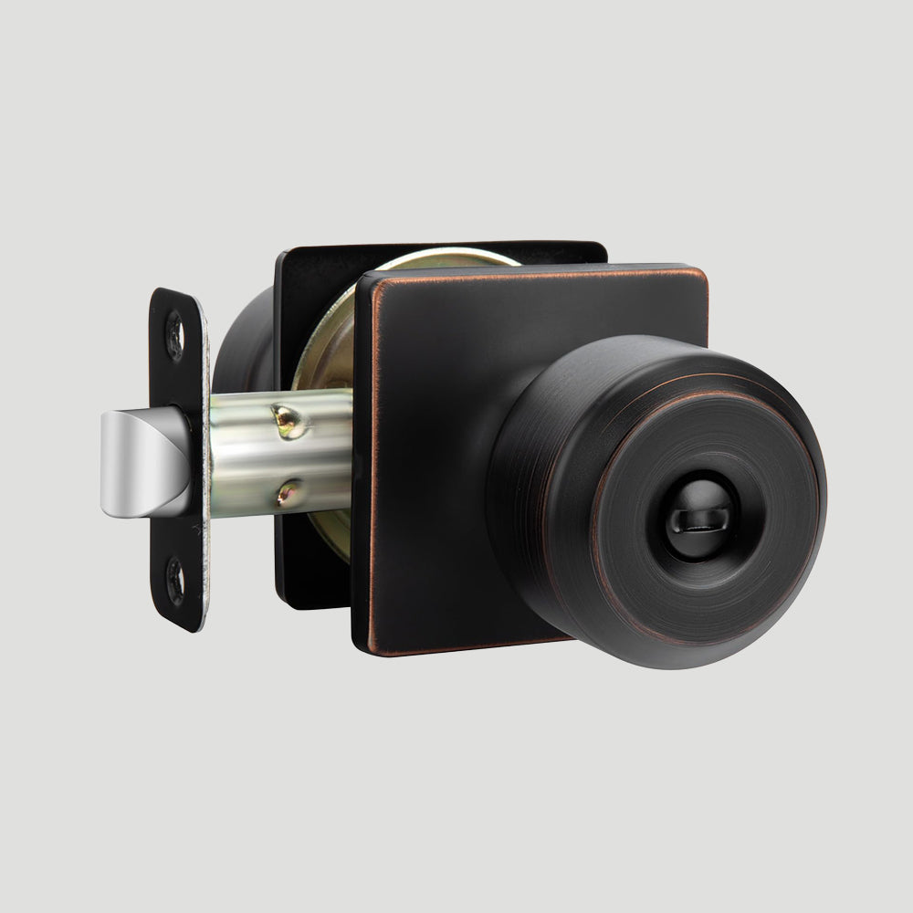 Classic Round Privacy Door Knobs for Bedroom and Bathroom Doors