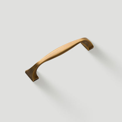 Wide Arched Brass Cabinet Pulls and Drawer Handles