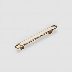 Gold Cabinet Pulls and Knobs with Color Insert