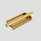 Art Deco Recessed Cabinet Pulls with Round Bar Handle