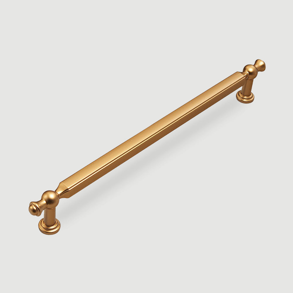 Faceted Zinc Alloy Cabinet Pulls and Matching Knobs