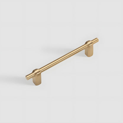 French Brass Round Bar Cabinet Pulls for Wardrobes