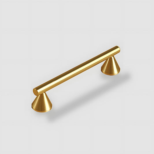 Brass Cabinet Pulls and T-Knobs with Cone Bases