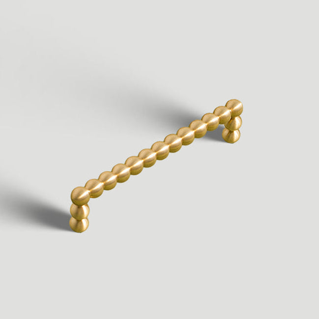 Beaded Brass Cabinet Pulls and Knobs