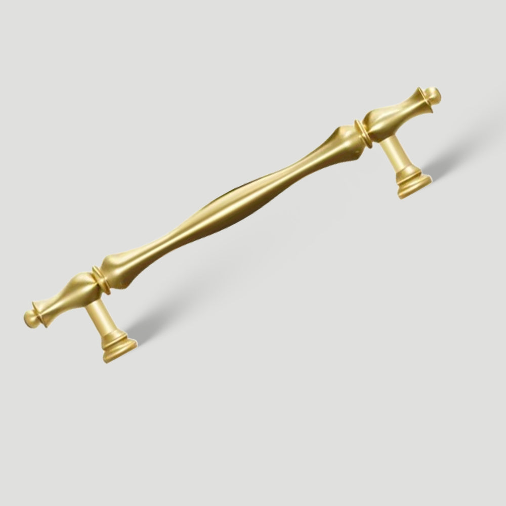 Solid Brass Twisted Cabinet Pulls and Matching Knobs