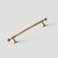 Bronze Ribbed Solid Brass Cabinet Pulls and Matching Knob