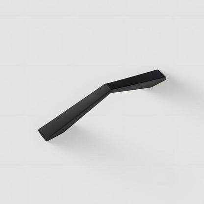 Black Angular Cabinet Handles for Wardrobes and Drawers