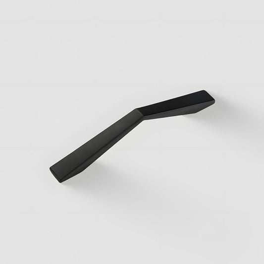 Black Angular Cabinet Handles for Wardrobes and Drawers