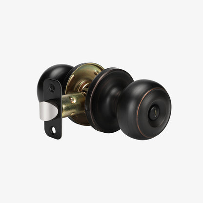 Keyless Interior Privacy Door Knobs for Bedroom and Bathroom Doors