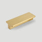 Brushed Gold Solid Brass Flat Bar Cabinet Pulls and Handles