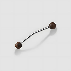 Walnut Round Head Cabinet Handles for Wardrobes