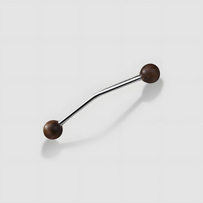 Walnut Round Head Cabinet Handles for Wardrobes
