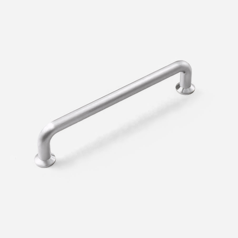 Brushed Nickel Round Bar Cabinet Handles and Knobs for Wardrobes
