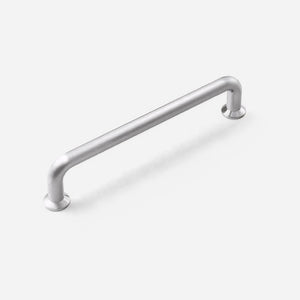 Brushed Nickel Round Bar Cabinet Handles and Knobs for Wardrobes