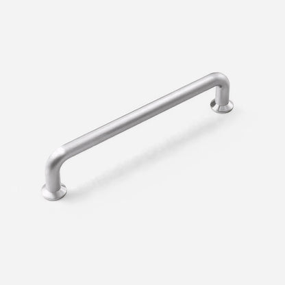 Brushed Nickel Round Bar Cabinet Handles and Knobs for Wardrobes