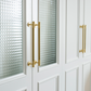 Ribbed Solid Brass Cabinet Pulls and Knobs