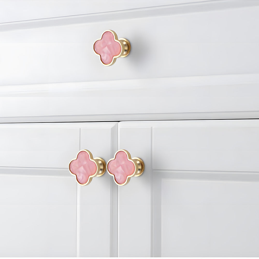 Colored Inset Cabinet Knobs for Wardrobes and Drawers