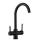 Puriva Three-Way Kitchen Faucet with Filter Tap, Reverse Osmosis Compatible