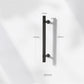 Shiny Modern Zinc Alloy Titanium Gold Black Door Pulls