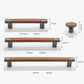 Retro Brown Leather Drawer Pulls