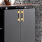 Round Bar Cabinet Pulls and Drawer Handles with Round Bases