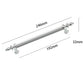 Fluted Zinc Alloy Cabinet Pulls in Shiny Finishes