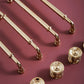 Round Bar Brass Cabinet Handles and Knobs for Wardrobes