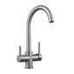 Puriva Three-Way Kitchen Faucet with Filter Tap, Reverse Osmosis Compatible