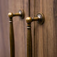 Brass Round Bar Cabinet Handles and Knobs for Wardrobes