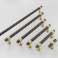 Two-Tone Brass Cabinet Pulls and Knobs