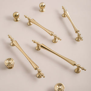 Retro Brass Cabinet Handles and Knobs for Wardrobes