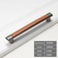 Retro Brown Leather Drawer Pulls