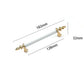 Fluted Zinc Alloy Cabinet Pulls in Shiny Finishes