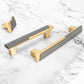 Two-Tone Cabinet Handles, Drawer Pulls, and Matching Knobs