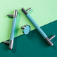 Colorful Leather Cabinet Pulls and Knobs, Stainless Steel