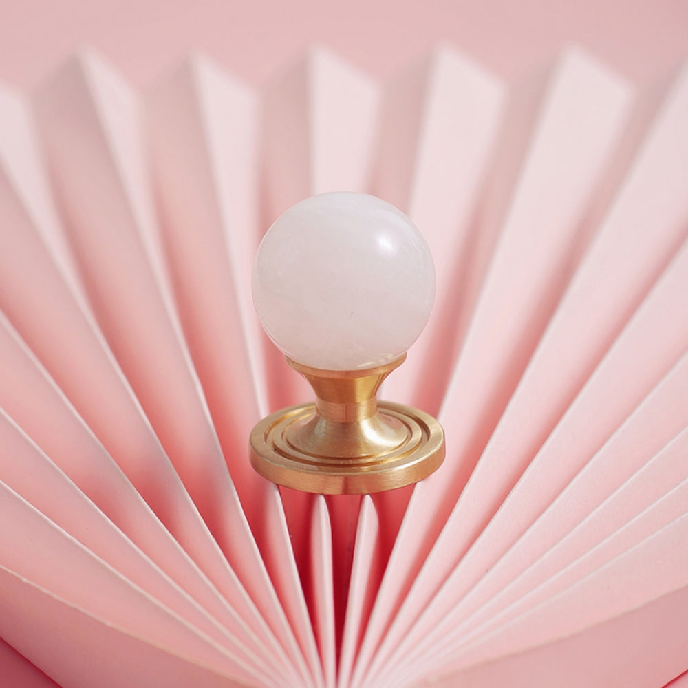 White Crystal Cabinet Pulls and Knob with Gold Finish