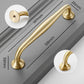 Gold Curved Brass Cabinet Pulls and Knobs for Wardrobes
