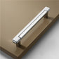Two-Tone Rectangular Cabinet Pulls with Matching Square Knobs