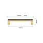 Black Gold Zinc Alloy Cabinet Pulls and Knobs