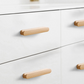 Wood Grain Cabinet Pulls and Drawer Handles, Burlywood / Coffee