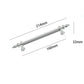 Fluted Zinc Alloy Cabinet Pulls in Shiny Finishes