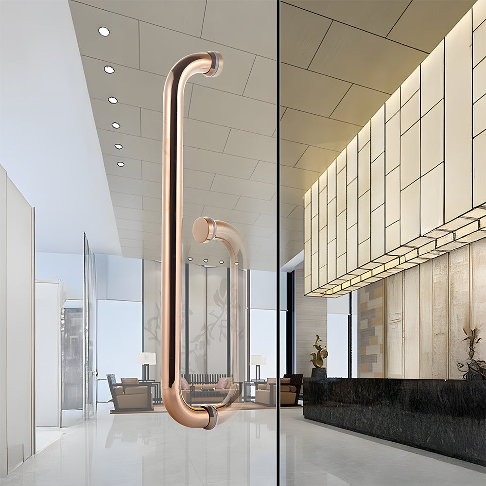 304 Stainless Steel Glass Door Handles and Towel Bars