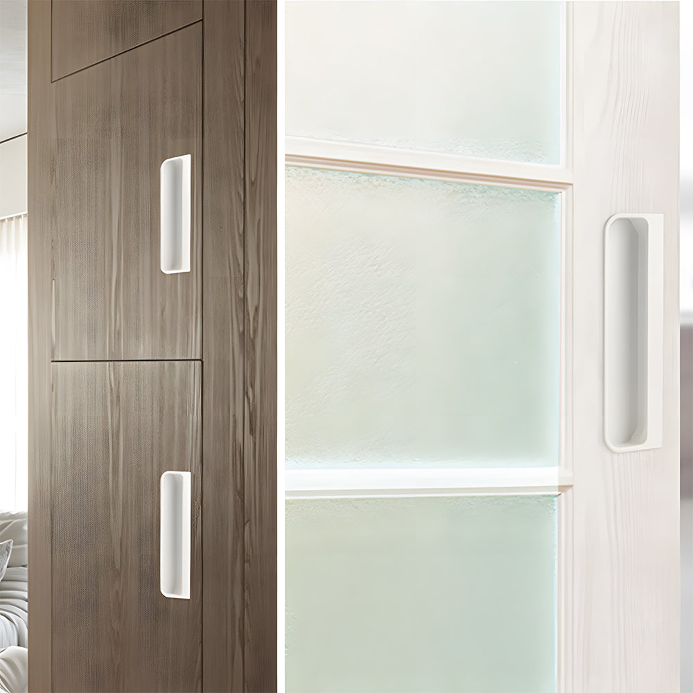Rectangular Recessed Pulls for Sliding Closet Doors