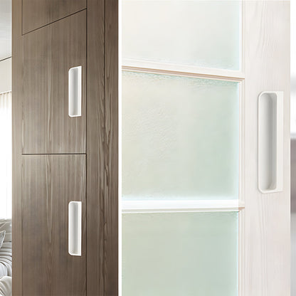 Rectangular Recessed Pulls for Sliding Closet Doors