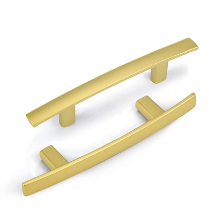 Multi-Finish Curved Cabinet Pulls for Kitchen Drawers