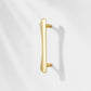 Smooth Curved Cabinet Handles and Round Knobs for Wardrobes
