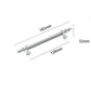 Fluted Zinc Alloy Cabinet Pulls in Shiny Finishes